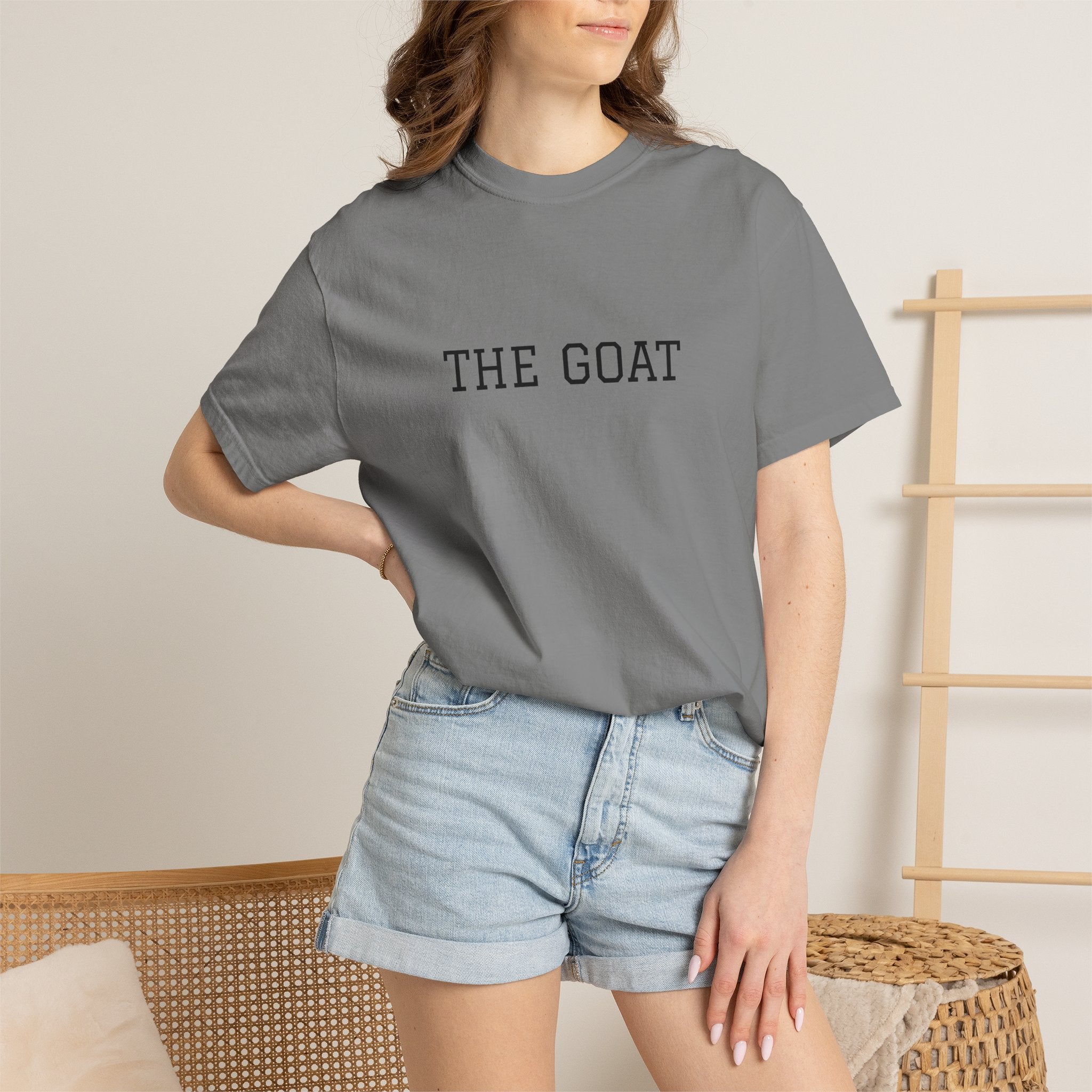THE GOAT T-shirt | Minimal Text Tee