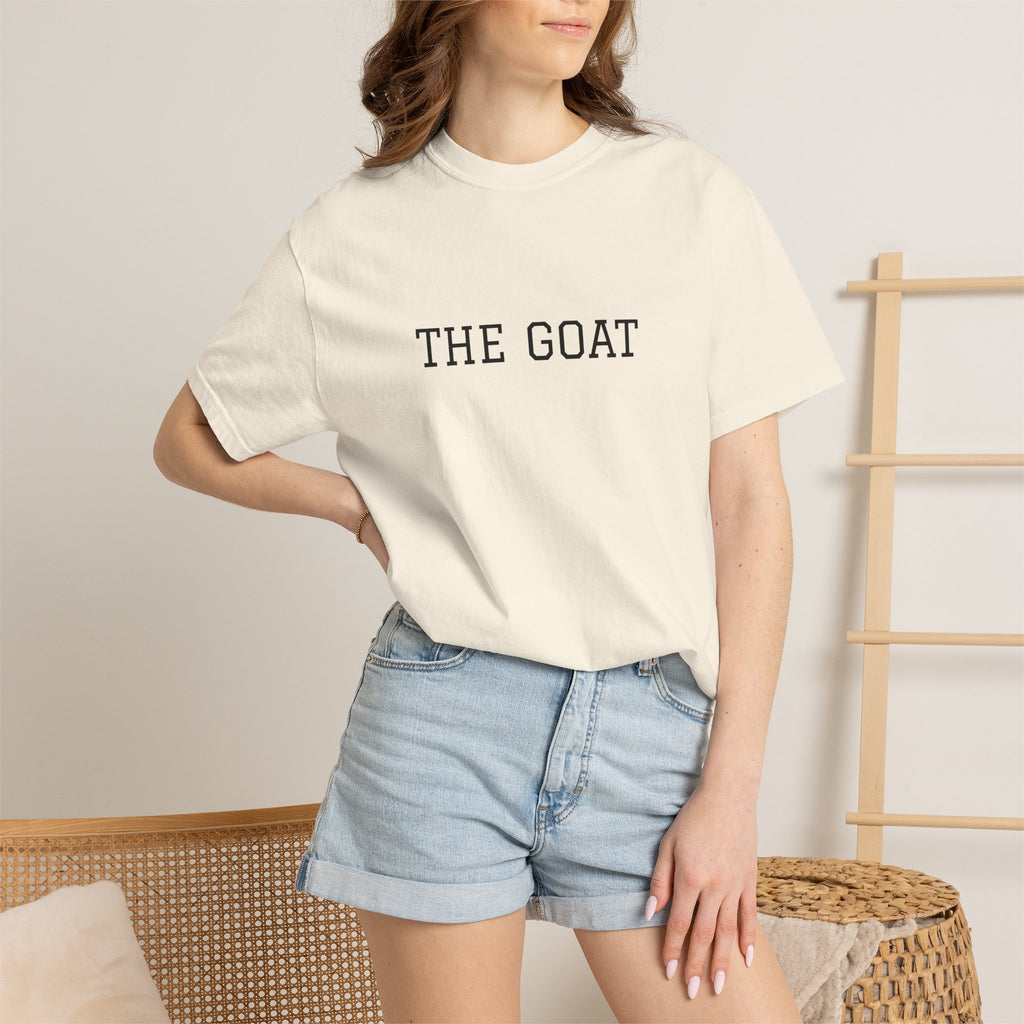 THE GOAT T-shirt | Minimal Text Tee