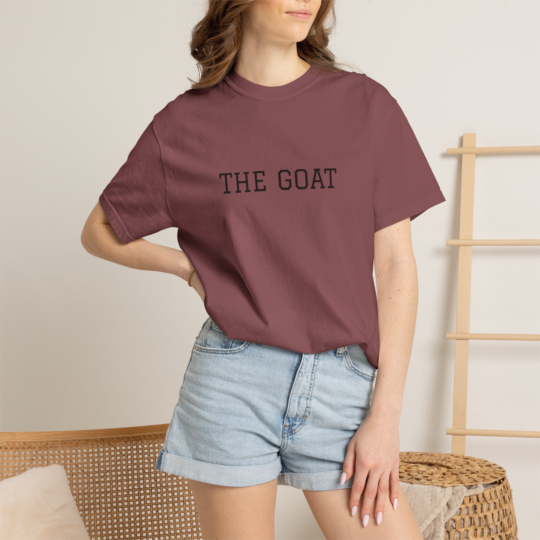 THE GOAT T-shirt | Minimal Text Tee