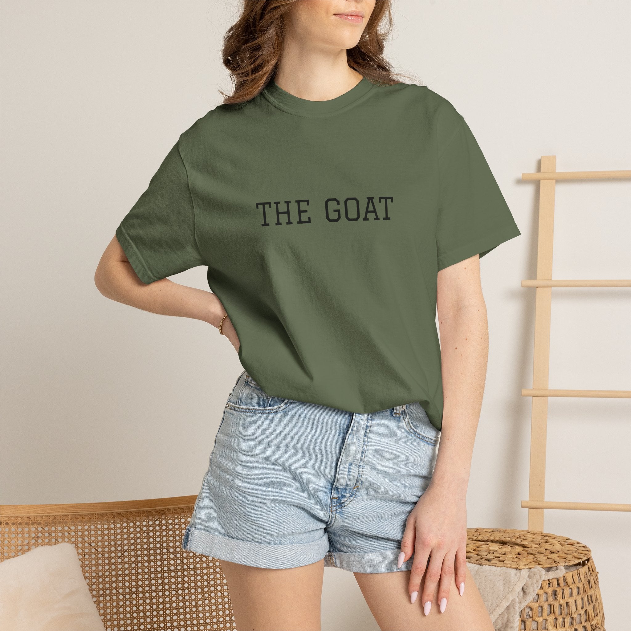 THE GOAT T-shirt | Minimal Text Tee