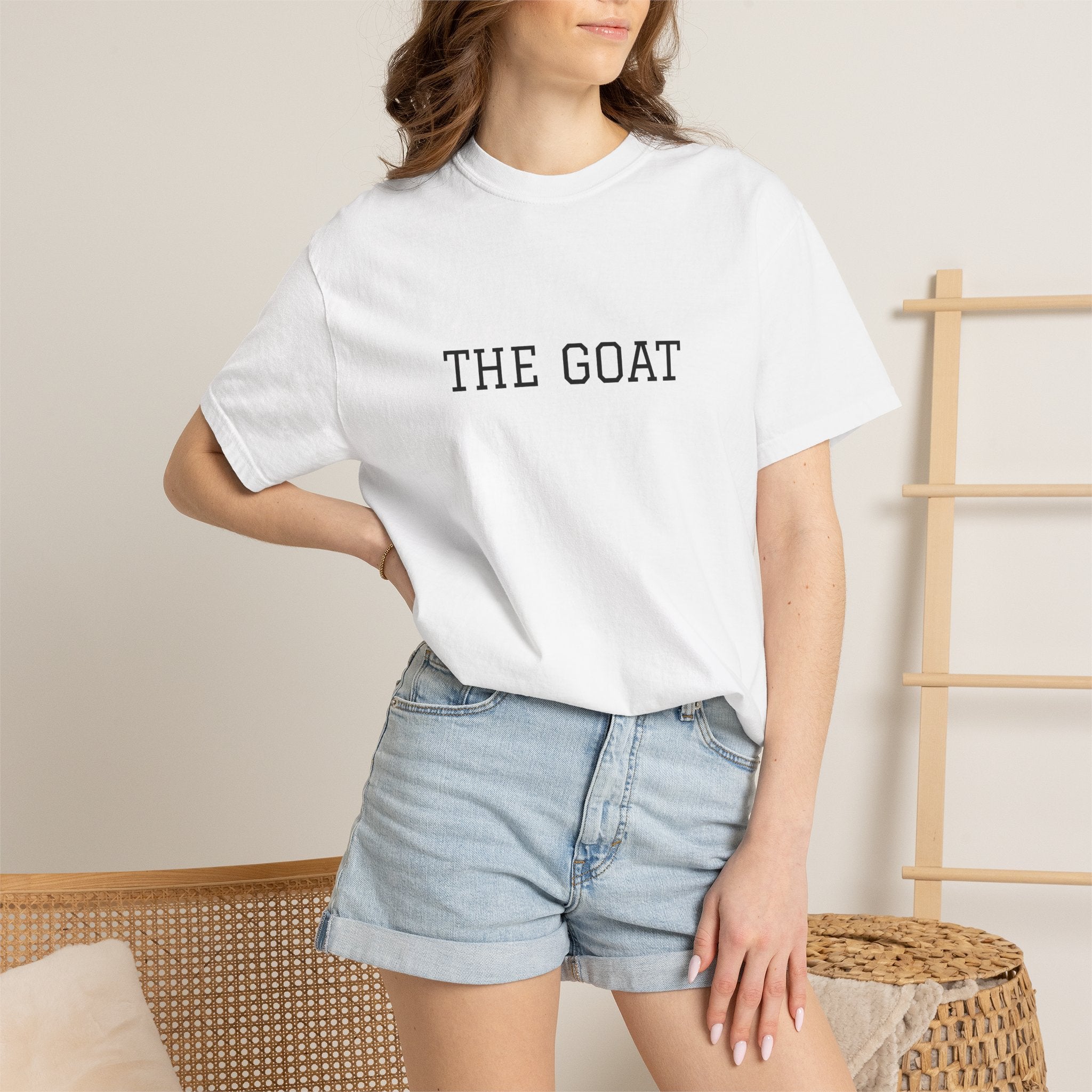THE GOAT T-shirt | Minimal Text Tee
